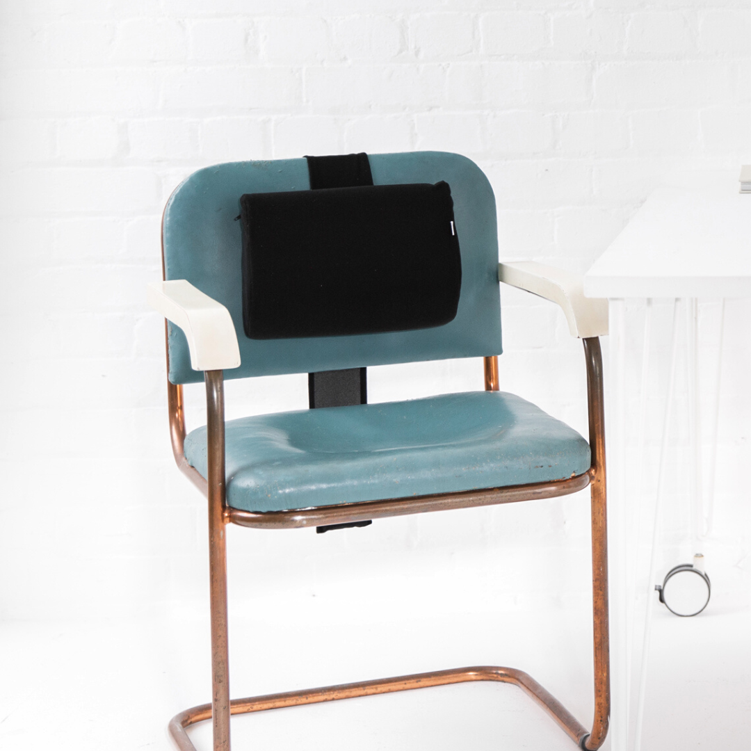 Weighted Lumbar Support Cushion | Chair Back Support Pillow Black Standart