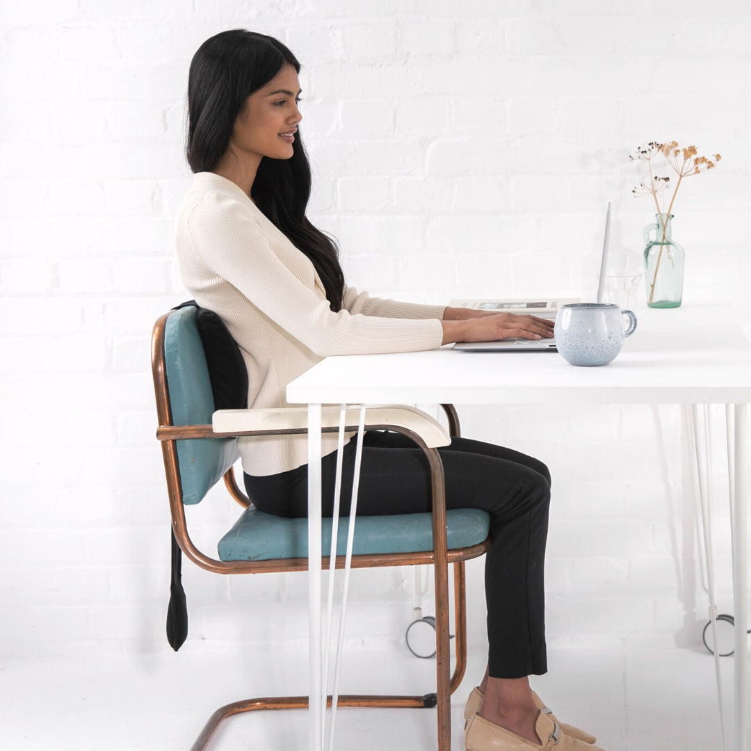 Weighted Lumbar Support Cushion | Chair Back Support Pillow