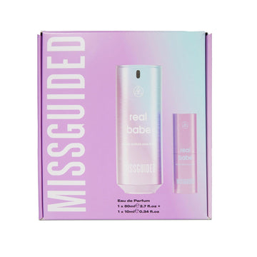 Missguided Real Babe Gift Set 80ml Eau de Parfum + 10ml Eau De Parfum Travel Spray