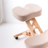 Solid Beech Wood Ergonomic Kneeling Chair – UK Handmade
