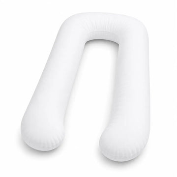 12ft U-Shaped Pregnancy Pillow Replacement Cover White
