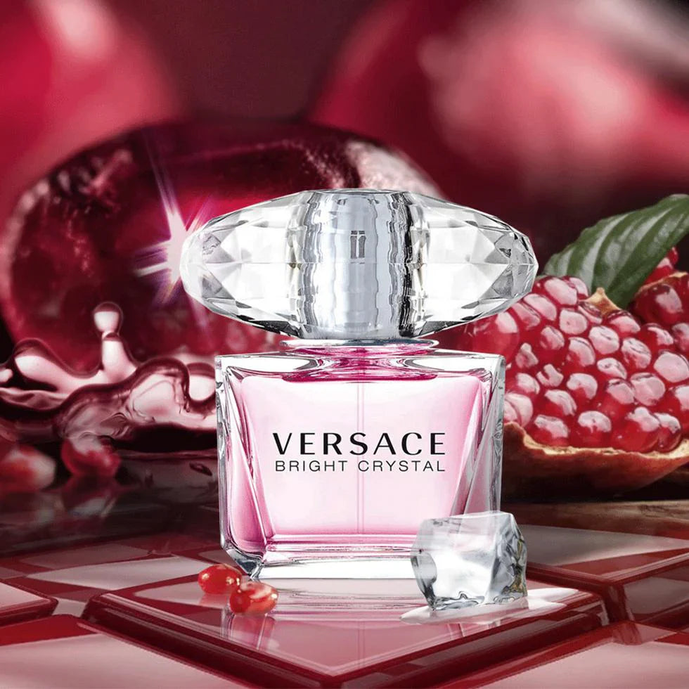 Versace Bright Crystal Gift Set 90ml EDT + 100ml Body Lotion + 100ml Shower Gel + 5ml EDT
