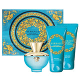 Versace Pour Femme Dylan Turquoise Gift Set 50ml EDT + 50ml Bath & Shower Gel + 50ml Body Gel