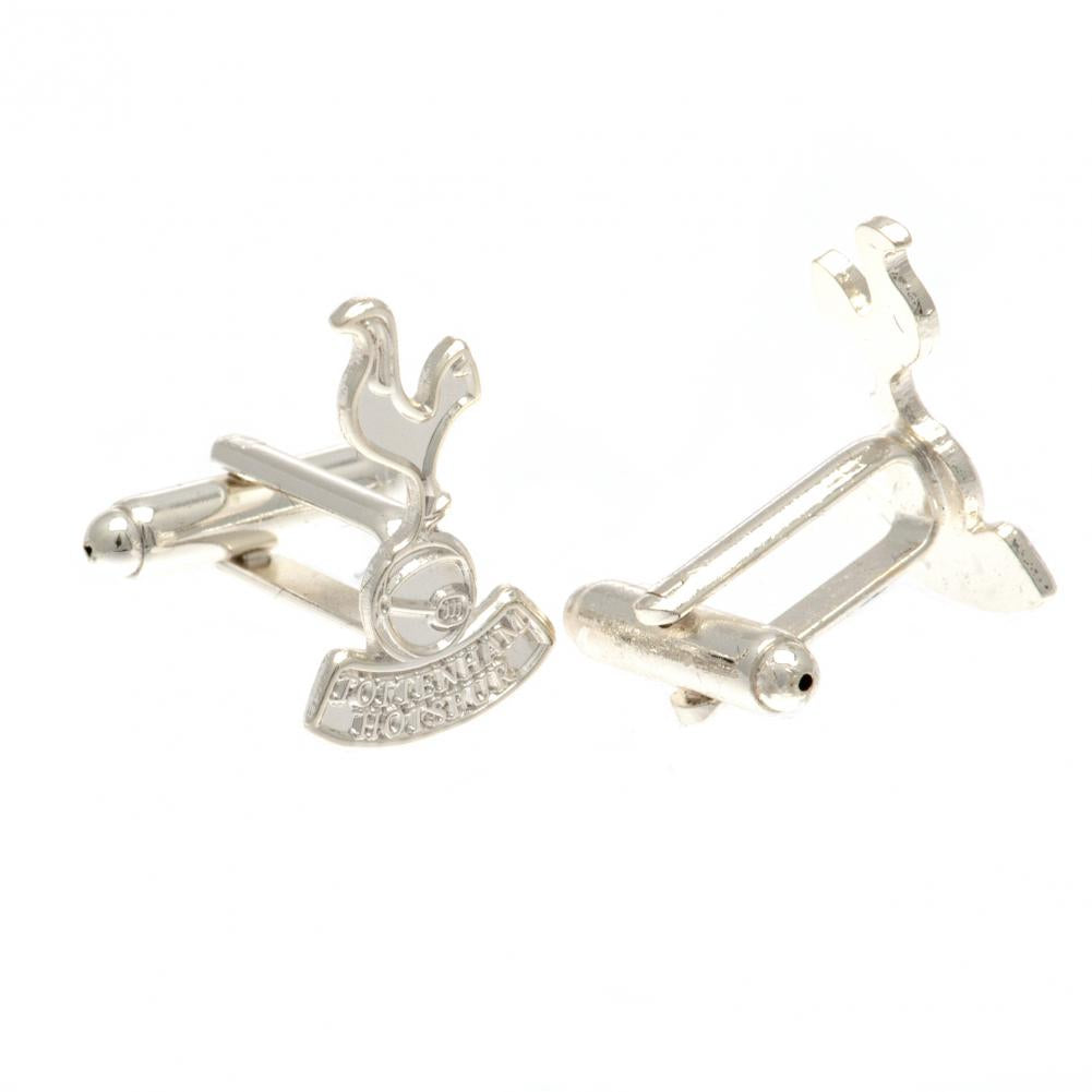 Tottenham Hotspur FC Silver Plated Formed Cufflinks - Officially licensed merchandise.