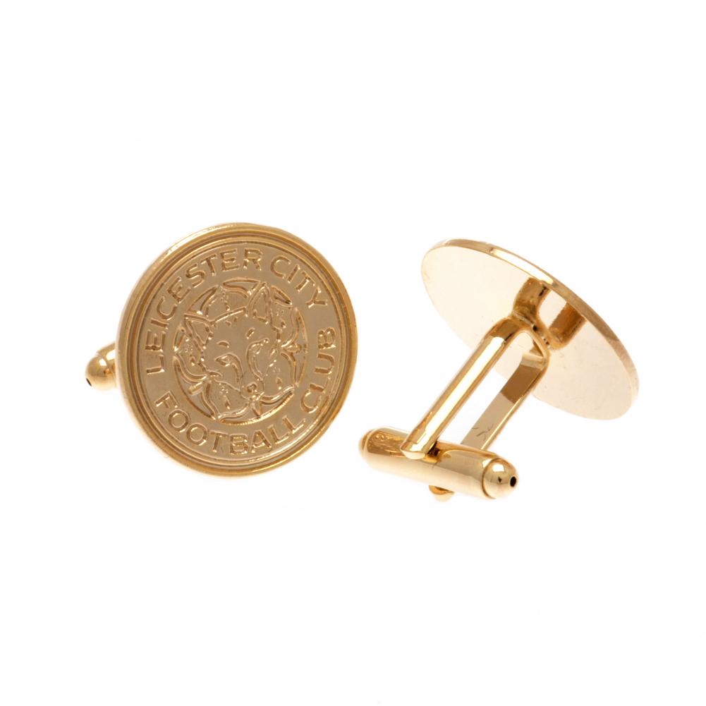 Leicester City FC Gold Plated Cufflinks - Officially licensed merchandise.