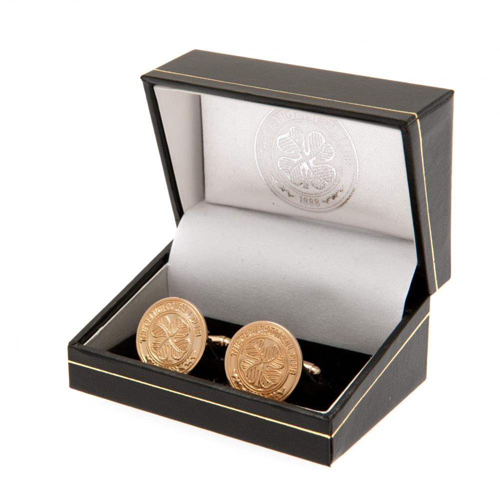 Celtic FC Gold Plated Cufflinks