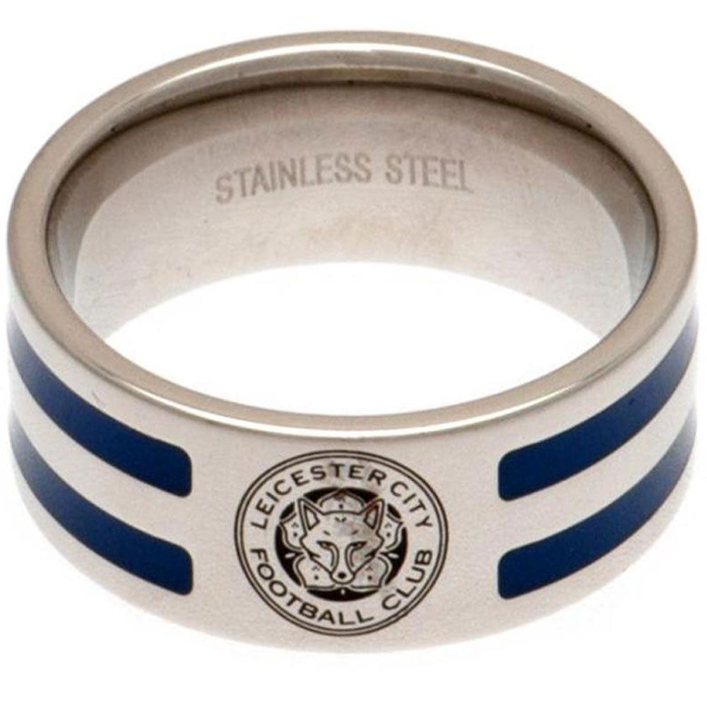 Leicester City FC Colour Stripe Ring Small - Officially licensed merchandise.