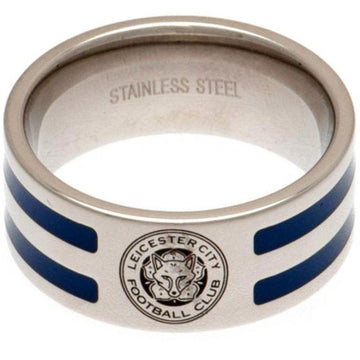 Leicester City FC Colour Stripe Ring Small - Officially licensed merchandise.