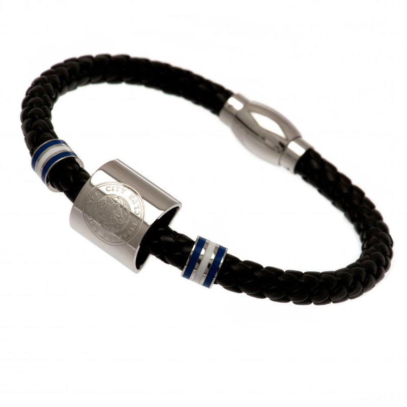 Leicester City FC Ring Leather Bracelet