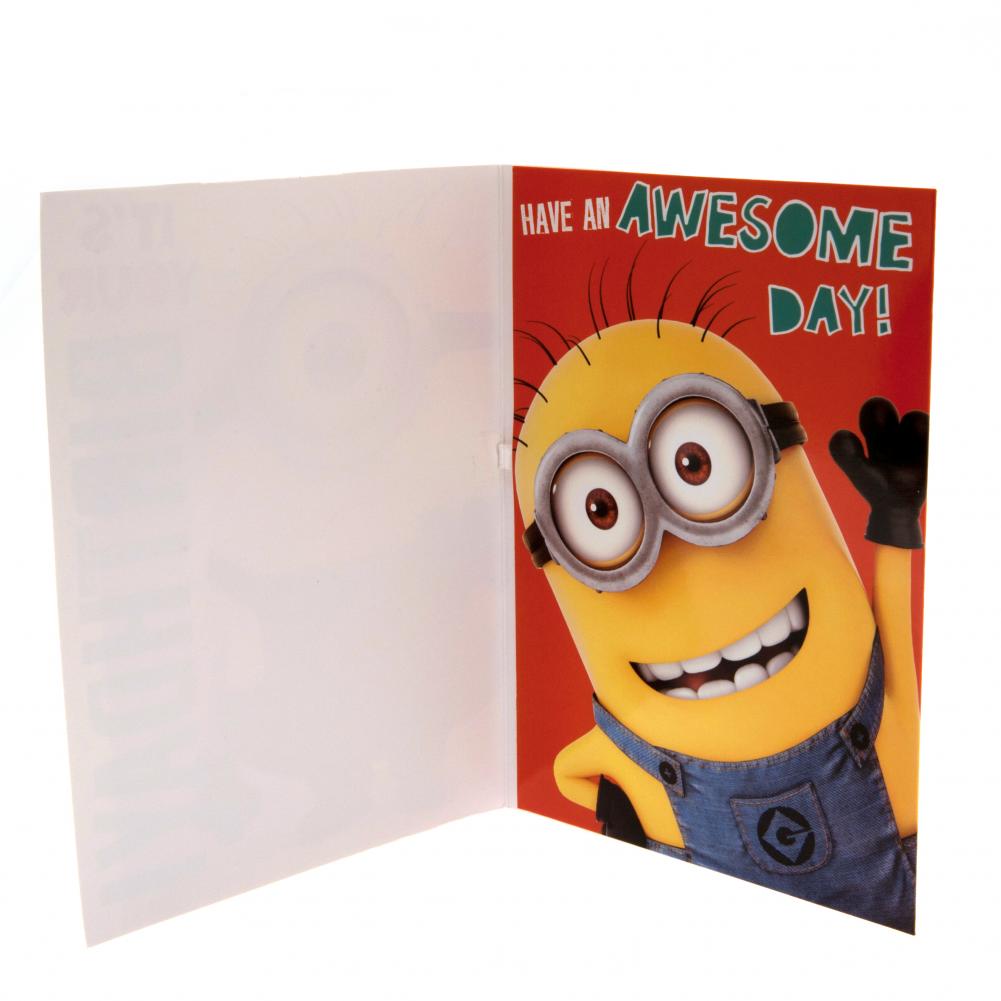 Despicable Me Minion Birthday Sound Card - Officially licensed merchandise.