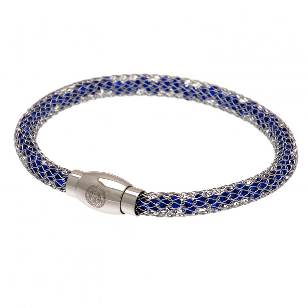 Leicester City FC Caged Bead Bracelet - Officially licensed merchandise.