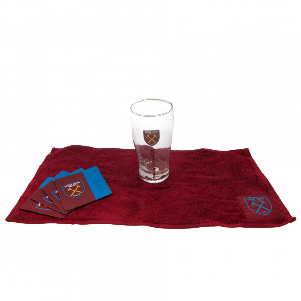 West Ham United FC Mini Bar Set - Officially licensed merchandise.