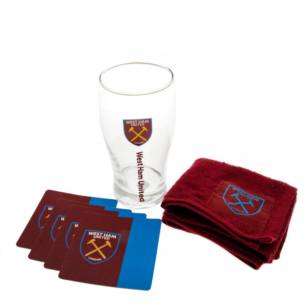 West Ham United FC Mini Bar Set - Officially licensed merchandise.