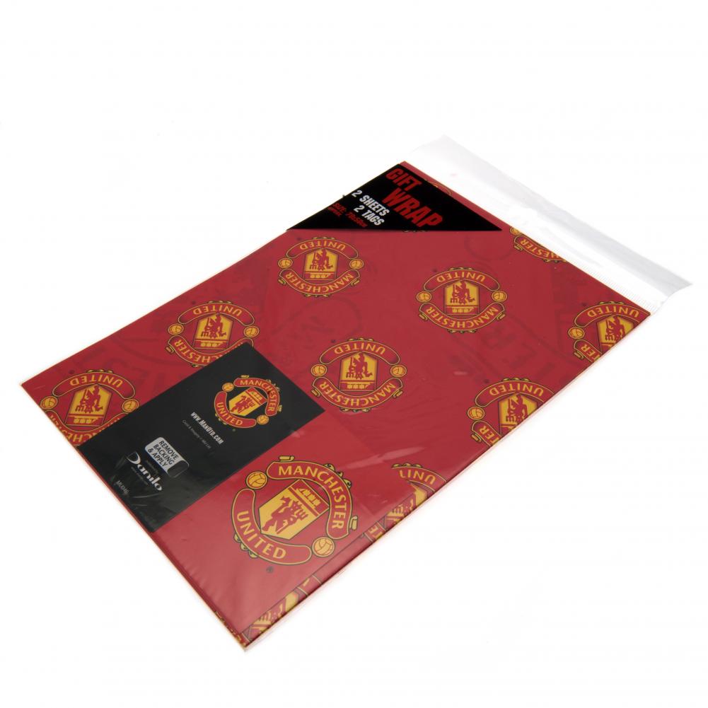 Manchester United FC Gift Wrap - Officially licensed merchandise.