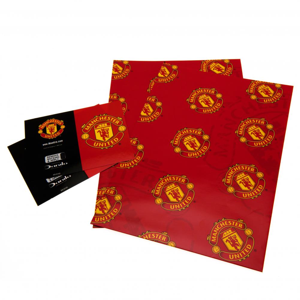 Manchester United FC Gift Wrap - Officially licensed merchandise.