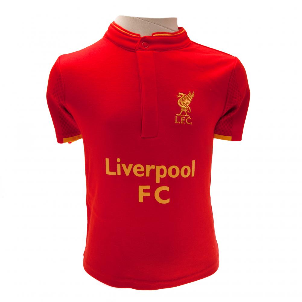 Liverpool FC Shirt & Short Set 18/23 mths GD - Officially licensed merchandise.