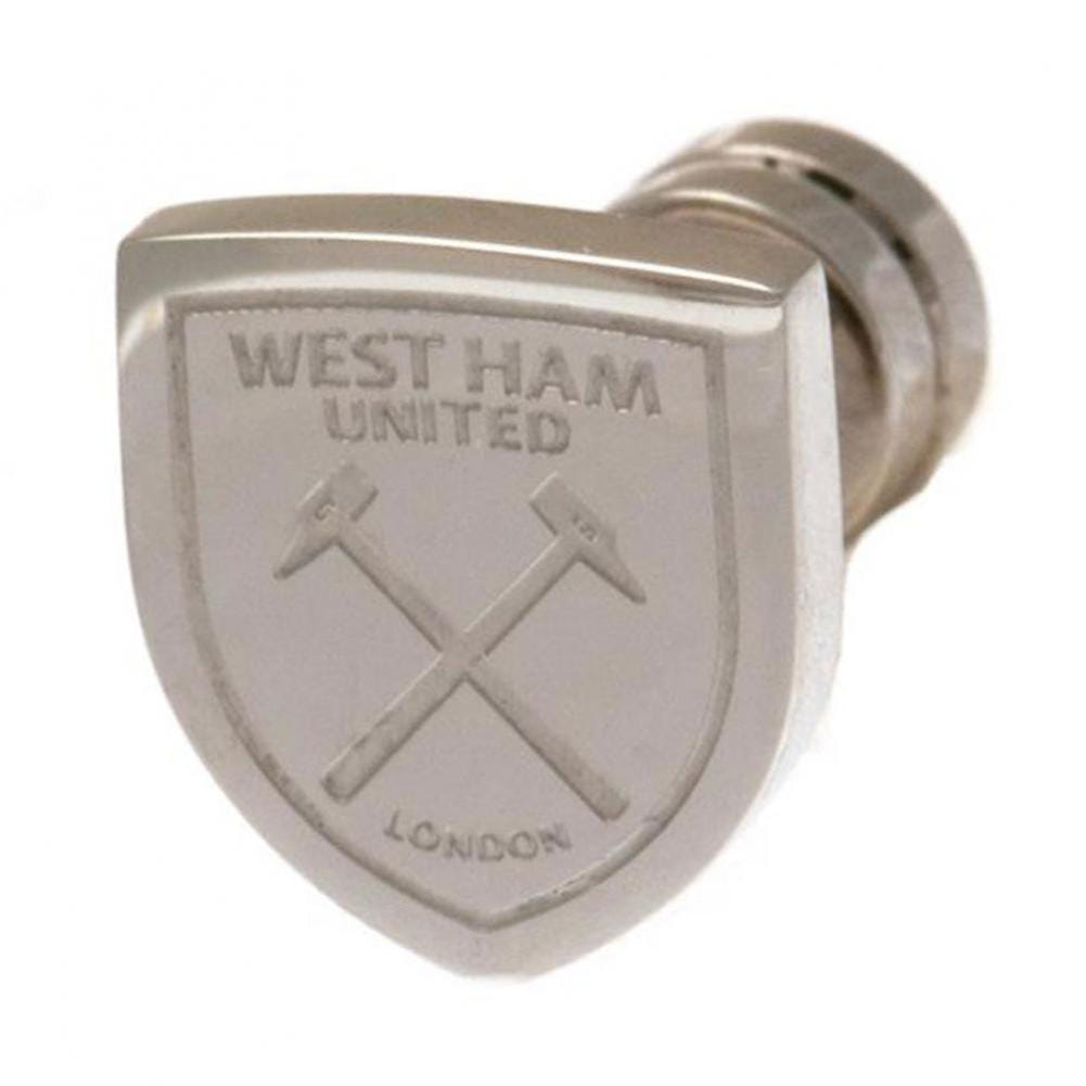 West Ham United FC Stainless Steel Cut Out Stud Earrings