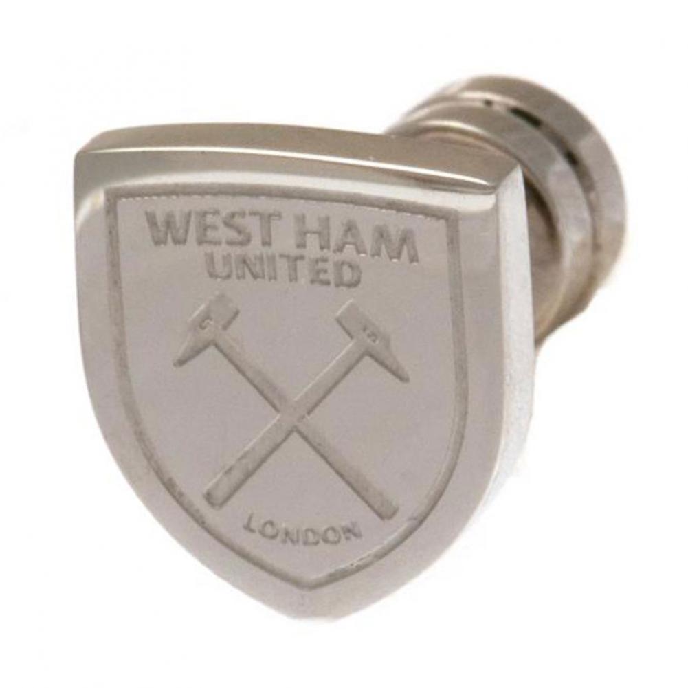 West Ham United FC Stainless Steel Cut Out Stud Earrings