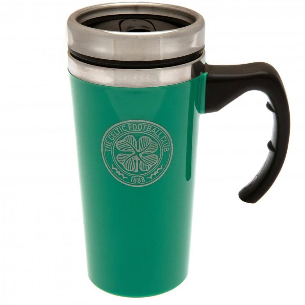 Celtic FC Handled Travel Mug - Officially licensed merchandise.