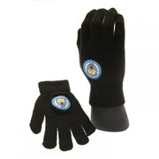 Manchester City FC Knitted Gloves Junior