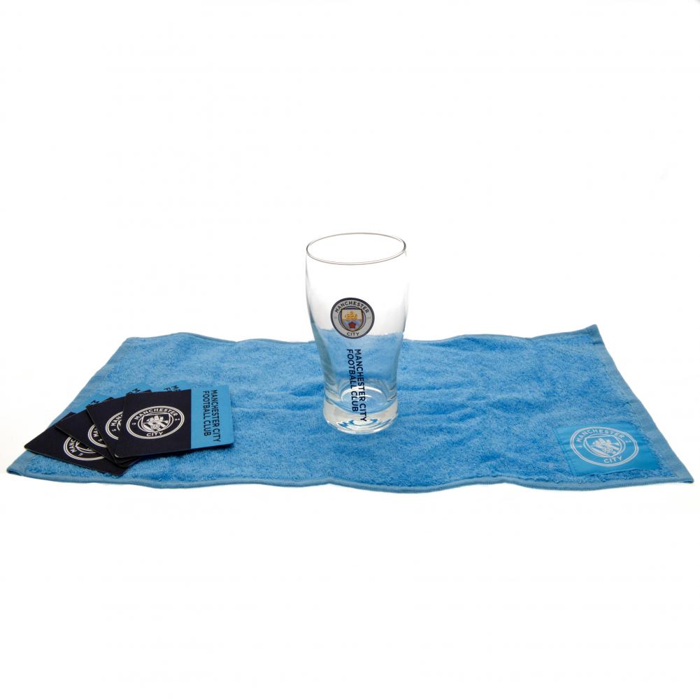 Manchester City FC Mini Bar Set - Officially licensed merchandise.