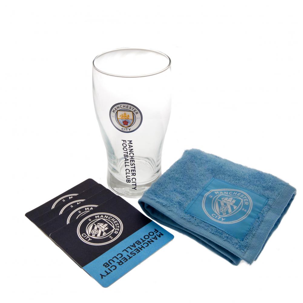Manchester City FC Mini Bar Set - Officially licensed merchandise.