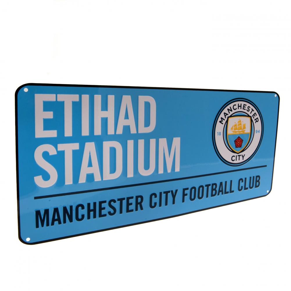 Manchester City FC Street Sign BL - Officially licensed merchandise.