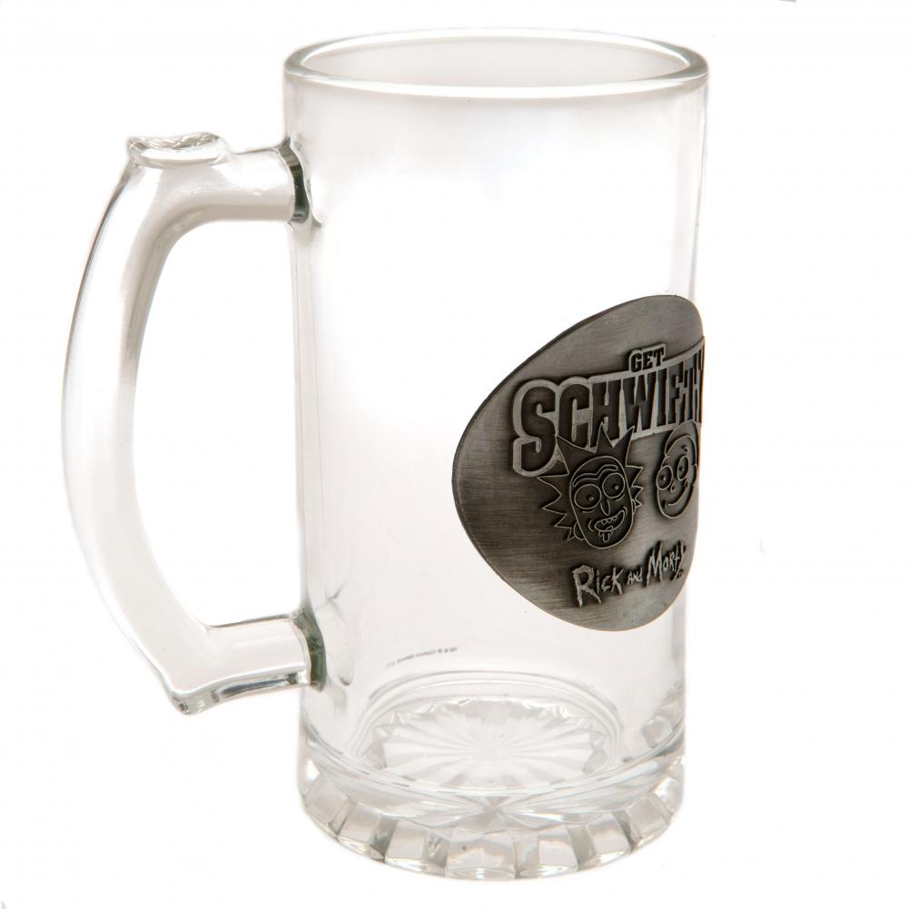 Rick And Morty Glass Tankard - Officially licensed merchandise.