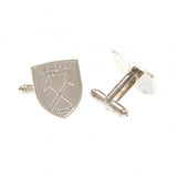 West Ham United FC Silver Plated Formed Cufflinks