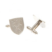 West Ham United FC Silver Plated Formed Cufflinks - Officially licensed merchandise.