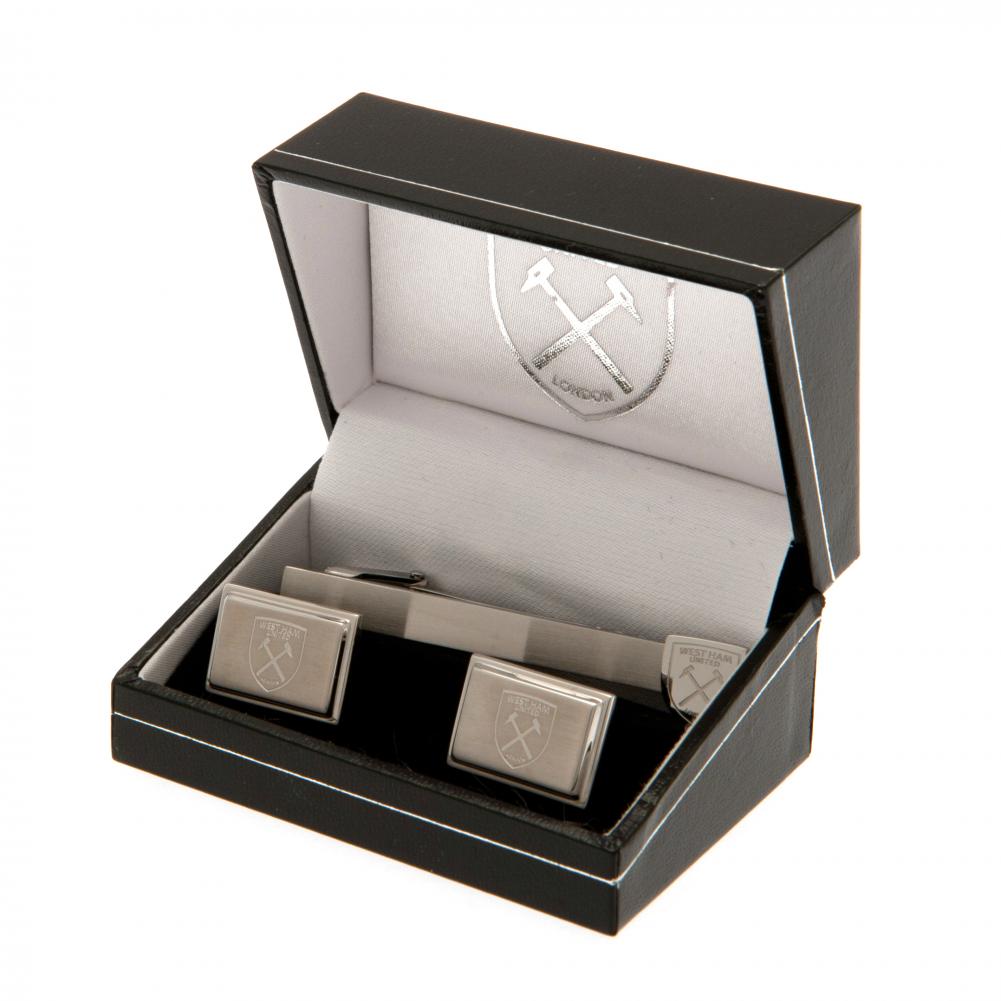 West Ham United FC Tie Slide & Cufflink Set