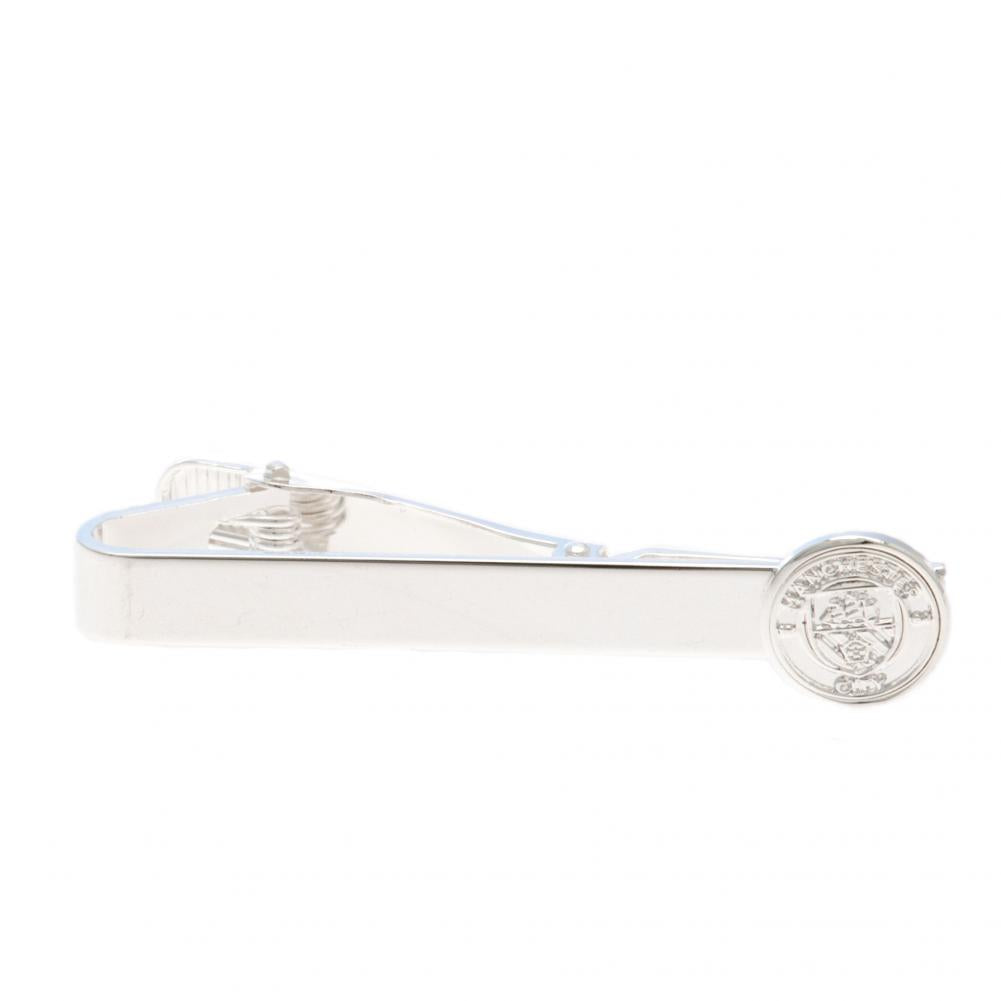 Manchester City FC Silver Plated Tie Slide - Officially licensed merchandise.