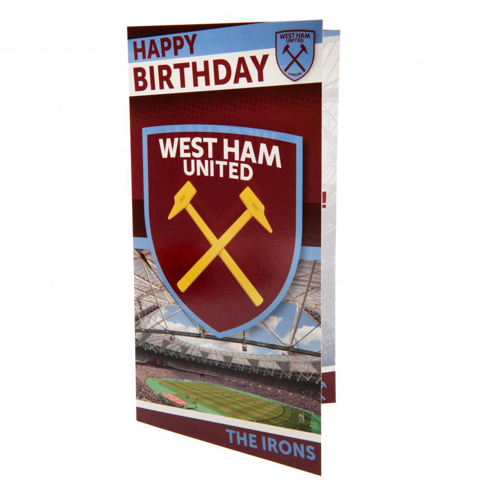 West Ham United FC Birthday Card - Cards & Gift Wrap