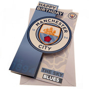 Manchester City FC Birthday Card - Officially licensed merchandise.