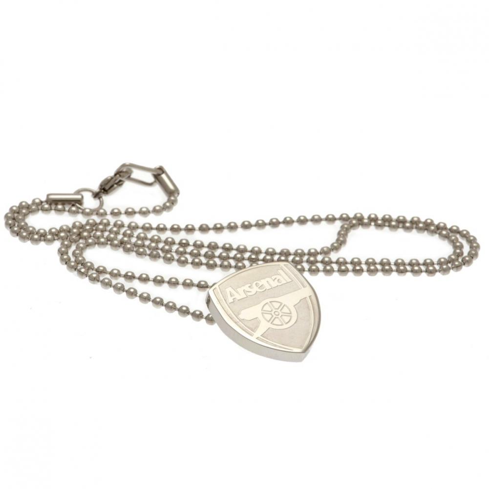 Arsenal FC Stainless Steel Pendant & Chain with Crest