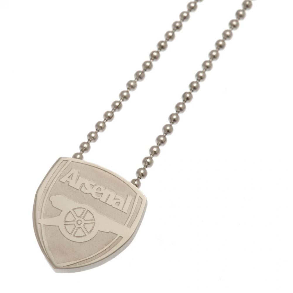 Arsenal FC Stainless Steel Pendant & Chain with Crest
