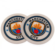 Manchester City FC 2pk Coaster Set - Officially licensed merchandise.