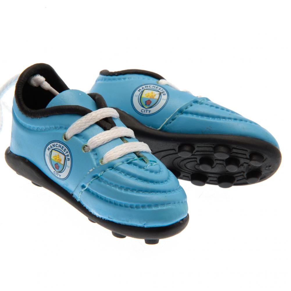 Manchester City FC Mini Football Boots - Hang Ups & Stickers