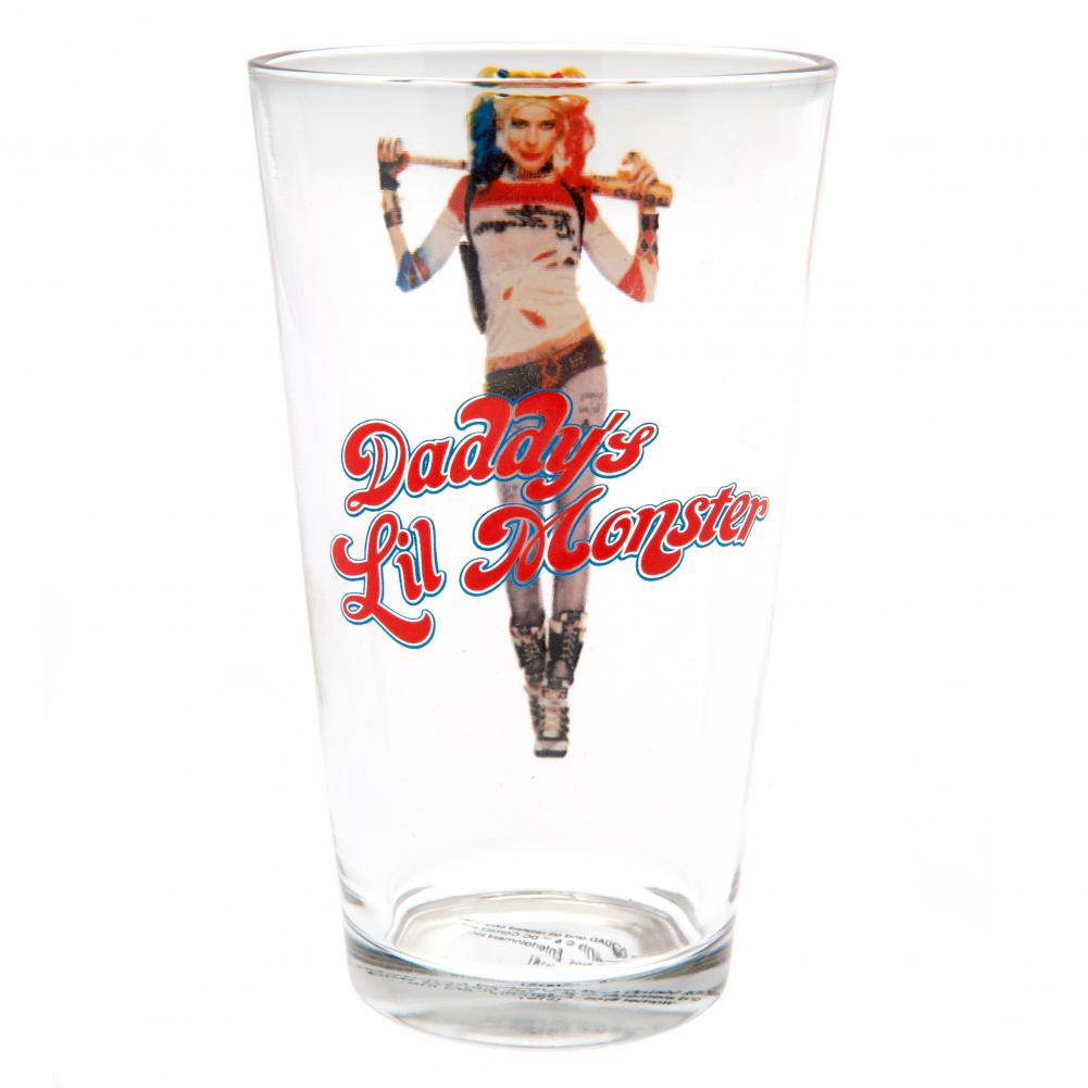 Suicide Squad Large Glass Harley Quinn - Officially licensed merchandise.