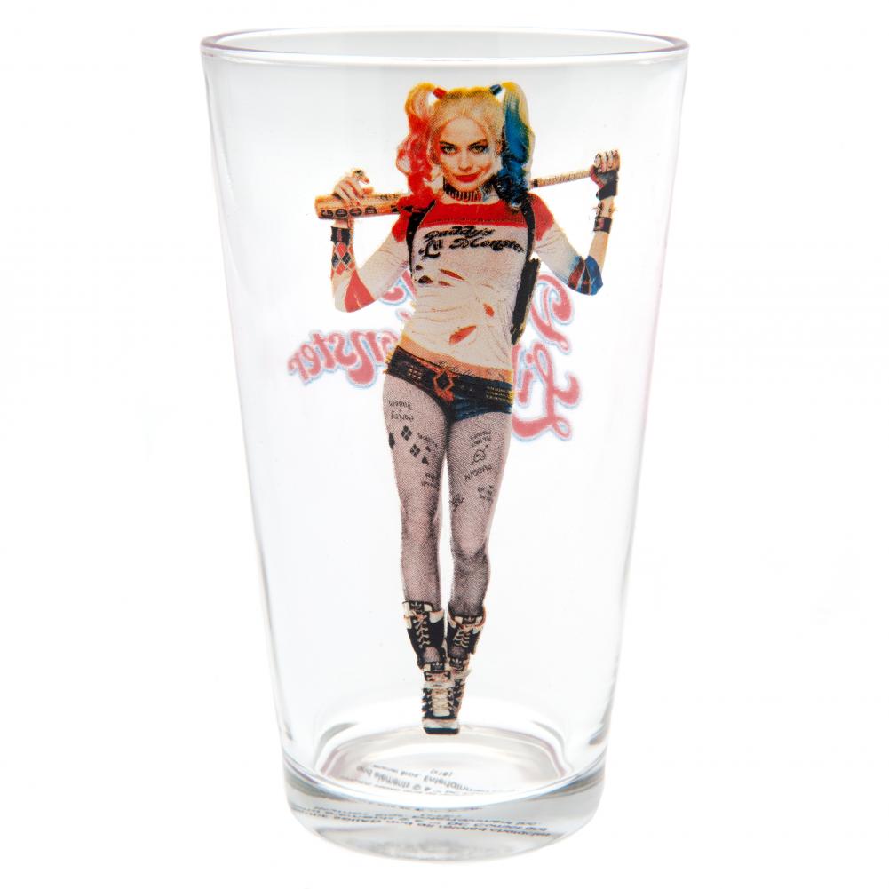 Suicide Squad Large Glass Harley Quinn - Officially licensed merchandise.