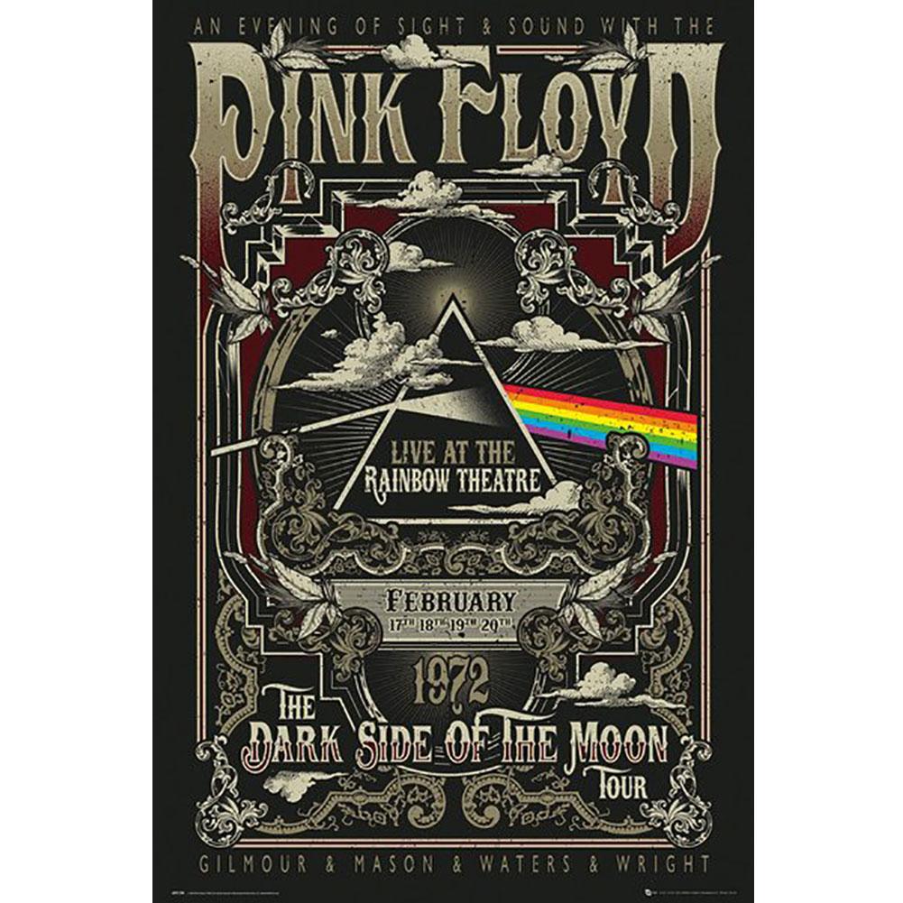 Pink Floyd Poster Rainbow Theatre 237 - Officially licensed merchandise.