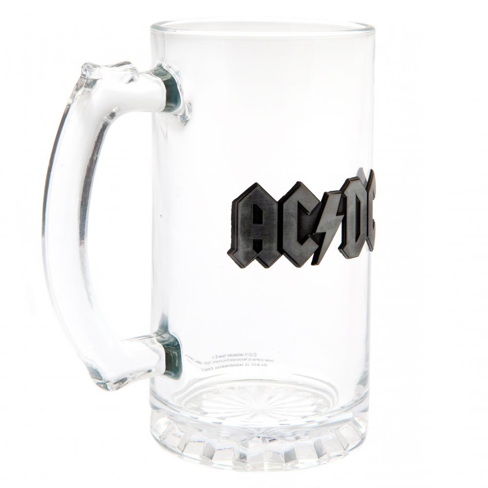 AC/DC Glass Tankard - Officially licensed merchandise.