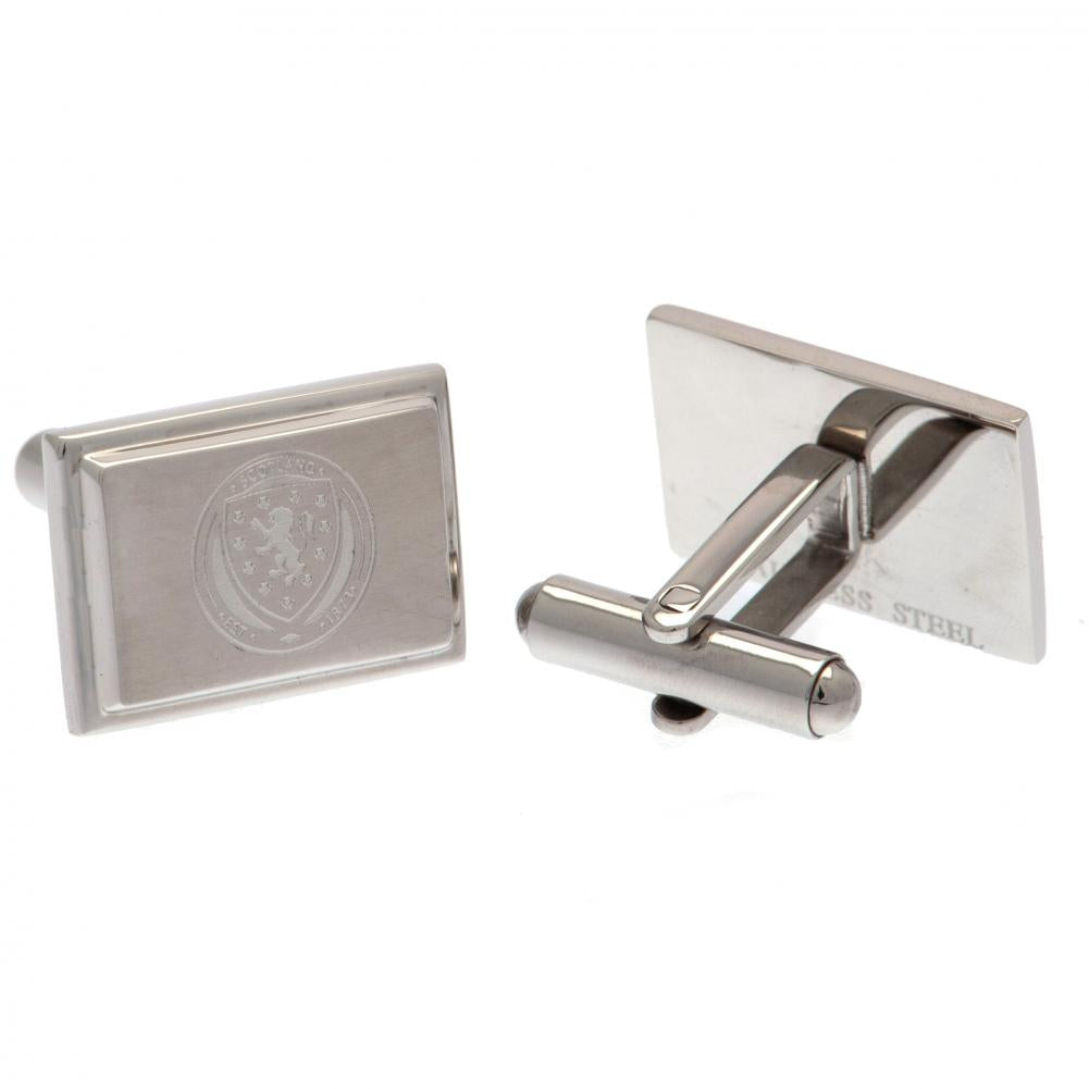 Scottish FA Stainless Steel Cufflinks - Officially licensed merchandise.