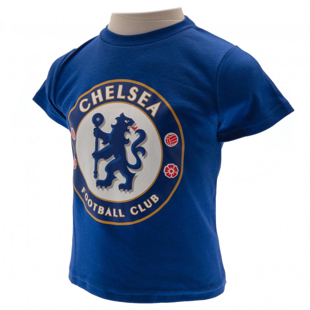 Chelsea FC T Shirt & Short Set 9/12 mths - Officially licensed merchandise.