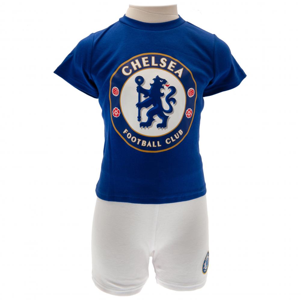Chelsea FC T Shirt & Short Set 9/12 mths - Officially licensed merchandise.