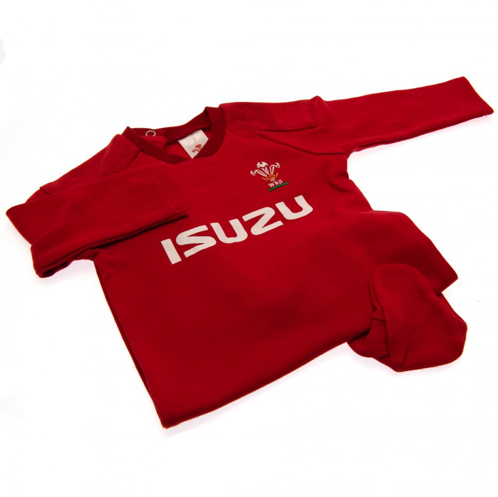 Wales RU Sleepsuit 9/12 mths PS - Officially licensed merchandise.