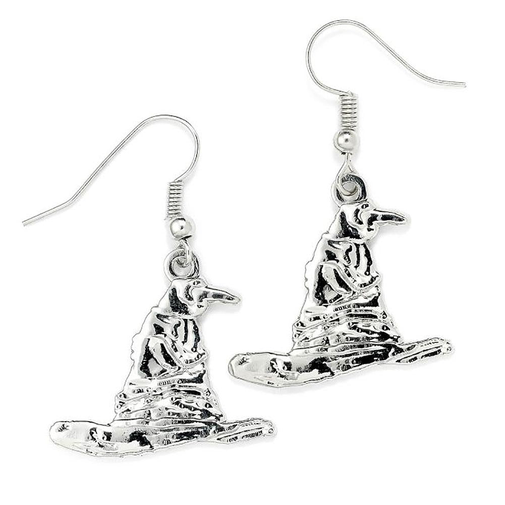Harry Potter Silver Plated Earrings Sorting Hat - Officially licensed merchandise.