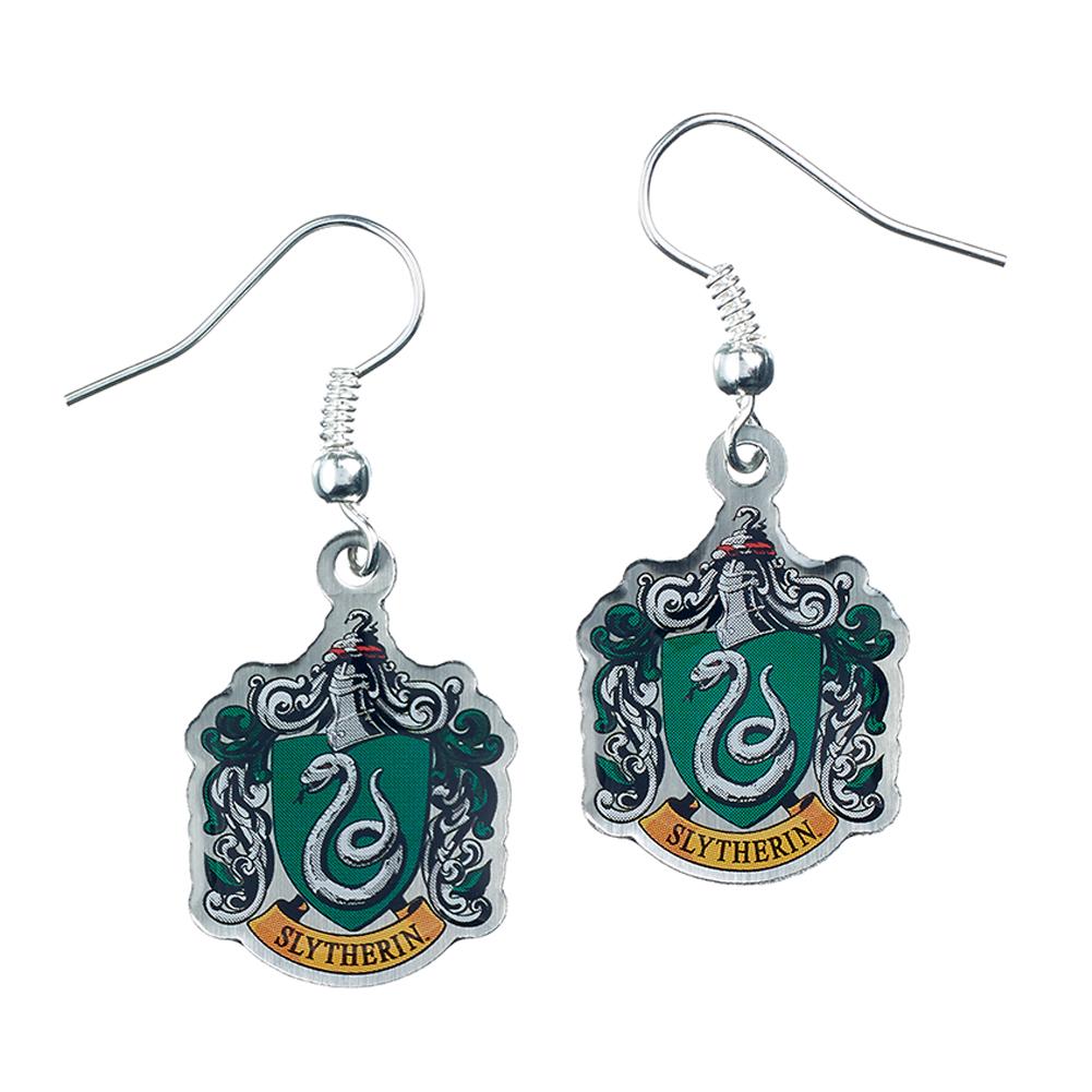 Harry Potter Silver Plated Earrings Slytherin - Officially licensed merchandise.