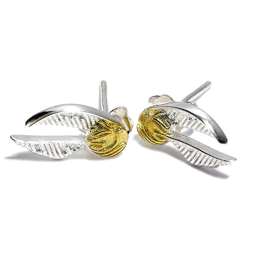 Harry Potter Silver Plated Earrings Golden Snitch - Officially licensed merchandise.