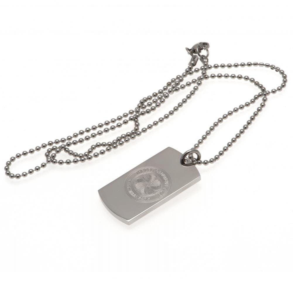 Celtic FC Engraved Stainless Steel Dog Tag & Chain